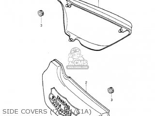 SIDE COVERS ('78 C1/C1A) - KZ1000C4 POLICE 1000 1981 USA CANADA