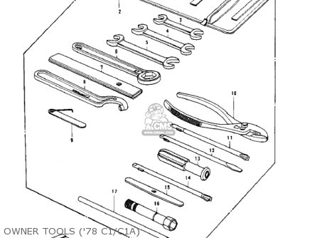OWNER TOOLS ('78 C1/C1A) - KZ1000C4 POLICE 1000 1981 USA CANADA