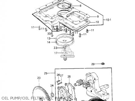 OIL PUMP/OIL FILTER/OIL PAN ('79 - KZ1000C4 POLICE 1000 1981 USA CANADA