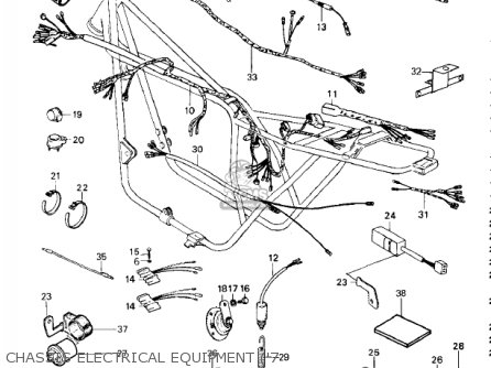 CHASSIS ELECTRICAL EQUIPMENT ('7 - KZ1000C4 POLICE 1000 1981 USA CANADA