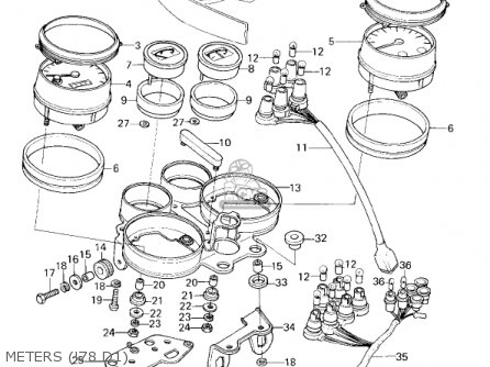 METERS ('78 D1) - KZ1000D1 Z1R 1978 CANADA