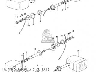 TURN SIGNALS ('78 D1) - KZ1000D1 Z1R 1978 CANADA