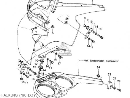 FAIRING ('80 D3) - KZ1000D1 Z1R 1978 CANADA