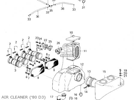 AIR CLEANER ('80 D3) - KZ1000D1 Z1R 1978 CANADA