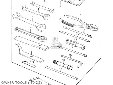 OWNER TOOLS ('80 D3) - KZ1000D1 Z1R 1978 CANADA