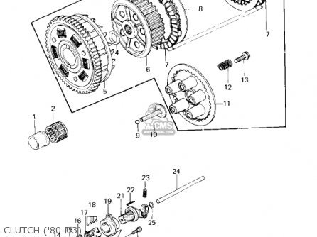 CLUTCH ('80 D3) - KZ1000D1 Z1R 1978 CANADA
