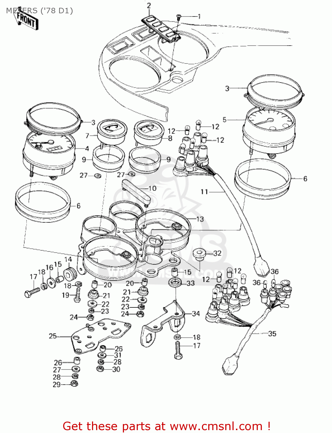 METERS ('78 D1) KZ1000D3 Z1R 1980 CANADA