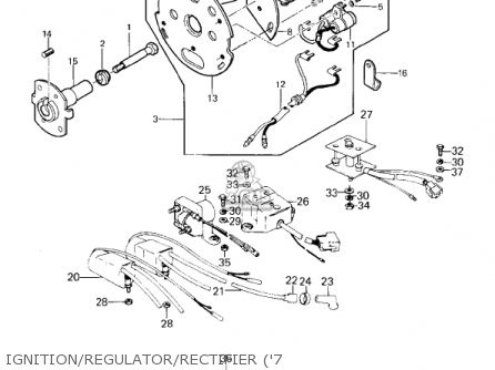 IGNITION/REGULATOR/RECTIFIER ('7 - KZ1000D3 Z1R 1980 CANADA