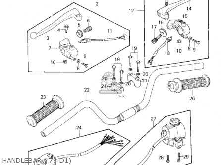 HANDLEBAR ('78 D1) - KZ1000D3 Z1R 1980 CANADA