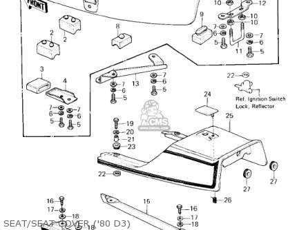 SEAT/SEAT COVER ('80 D3) - KZ1000D3 Z1R 1980 CANADA