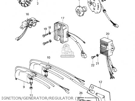 IGNITION/GENERATOR/REGULATOR ('8 - KZ1000D3 Z1R 1980 CANADA