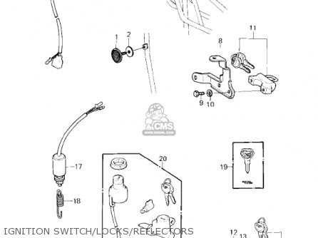 IGNITION SWITCH/LOCKS/REFLECTORS - KZ1000D3 Z1R 1980 CANADA