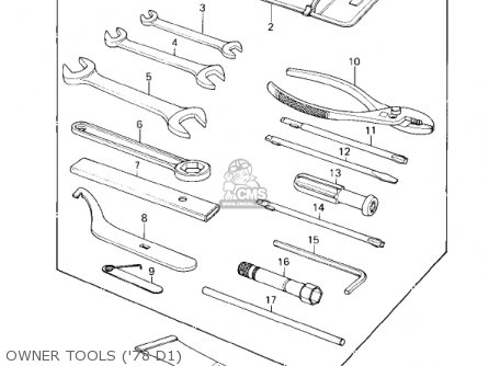 OWNER TOOLS ('78 D1) - KZ1000D3 Z1R 1980 CANADA