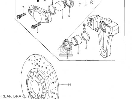 REAR BRAKE ('78 D1) - KZ1000D3 Z1R 1980 CANADA