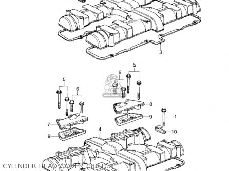 CYLINDER HEAD COVER ('80 D3) - KZ1000D3 Z1R 1980 CANADA