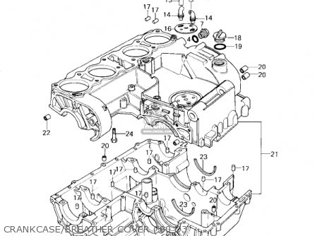 CRANKCASE/BREATHER COVER ('80 D3 - KZ1000D3 Z1R 1980 CANADA