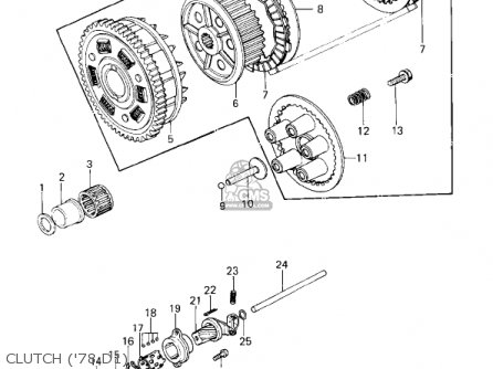 CLUTCH ('78 D1) - KZ1000D3 Z1R 1980 CANADA