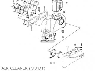 AIR CLEANER ('78 D1) - KZ1000D3 Z1R 1980 CANADA