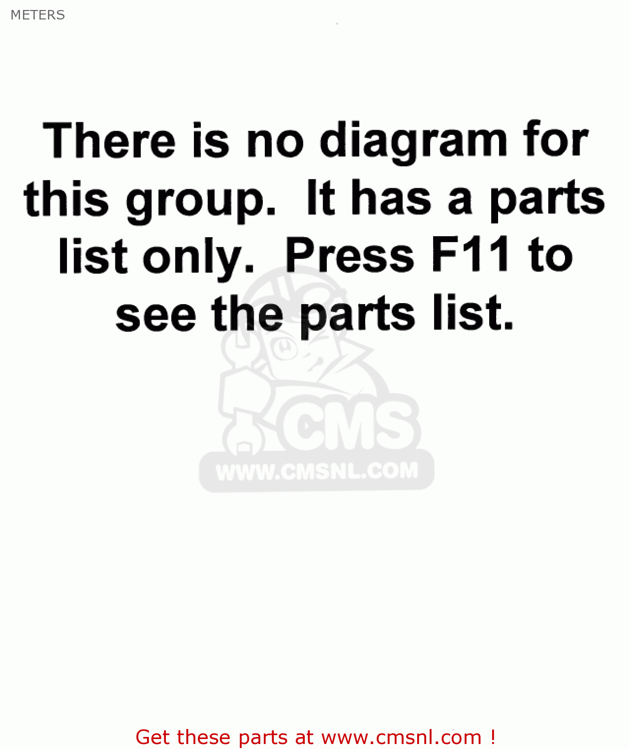 METERS KZ1000E1 SHAFT 1979 CANADA