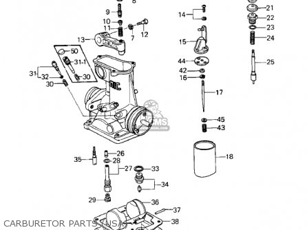 CARBURETOR PARTS (USA) - KZ1000E1 SHAFT 1979 CANADA