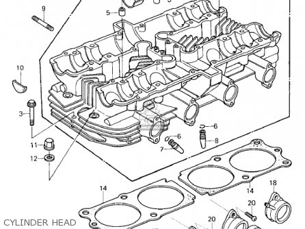 CYLINDER HEAD - KZ1000E1 SHAFT 1979 CANADA