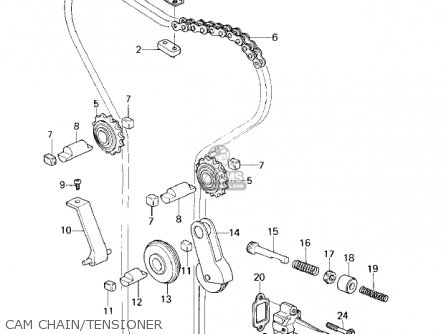 CAM CHAIN/TENSIONER - KZ1000E1 SHAFT 1979 CANADA