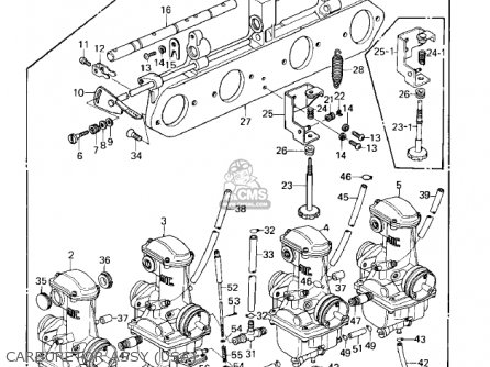CARBURETOR ASSY (USA) - KZ1000E1 SHAFT 1979 CANADA