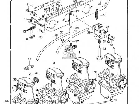 CARBURETOR ASSY (CANADA) - KZ1000E2 SHAFT 1980 CANADA