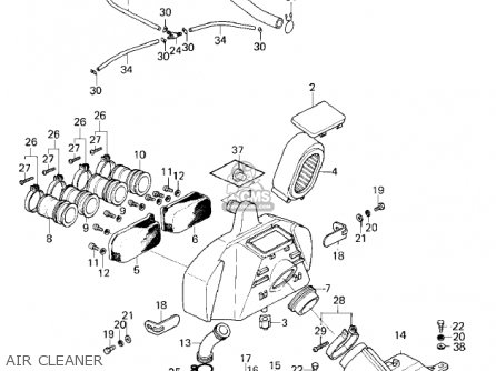 AIR CLEANER - KZ1000E2 SHAFT 1980 CANADA
