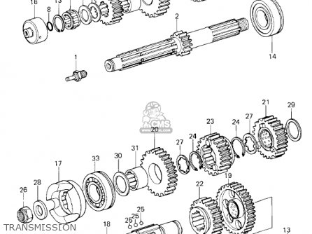 TRANSMISSION - KZ1000E2 SHAFT 1980 CANADA