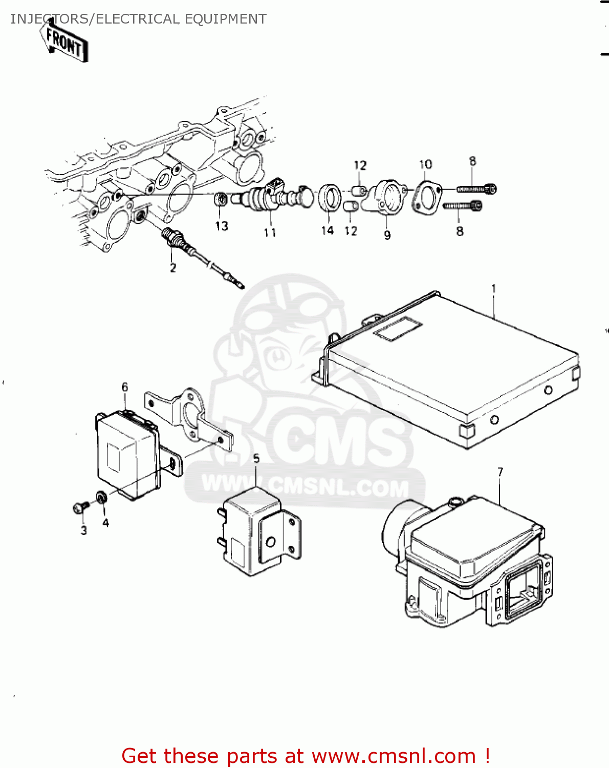 INJECTORS/ELECTRICAL EQUIPMENT KZ1000G1 CLASSIC 1980 CANADA