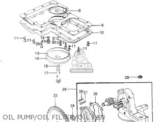 OIL PUMP/OIL FILTER/OIL PAN - KZ1000G1 CLASSIC 1980 CANADA