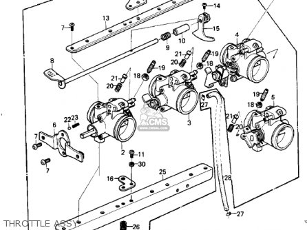 THROTTLE ASSY - KZ1000G1 CLASSIC 1980 CANADA