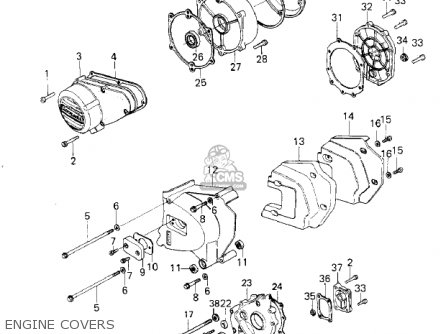 ENGINE COVERS - KZ1000G1 CLASSIC 1980 CANADA
