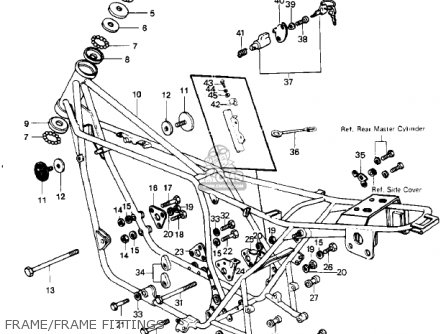 FRAME/FRAME FITTINGS - KZ1000G1 CLASSIC 1980 CANADA
