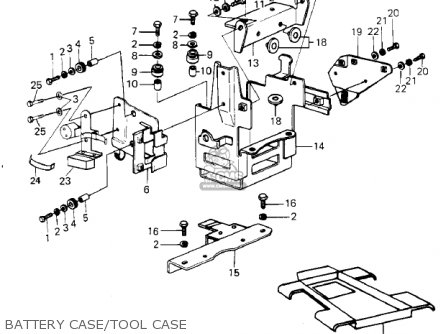 BATTERY CASE/TOOL CASE - KZ1000G1 CLASSIC 1980 CANADA
