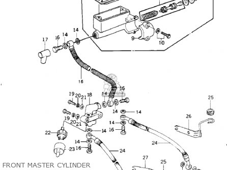FRONT MASTER CYLINDER - KZ1000G1 CLASSIC 1980 CANADA