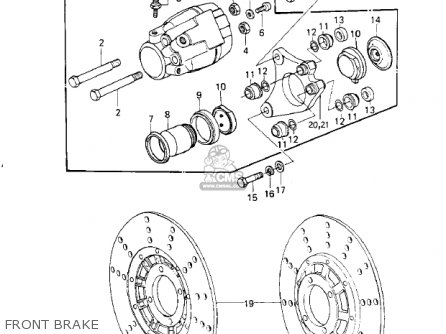 FRONT BRAKE - KZ1000G1 CLASSIC 1980 CANADA
