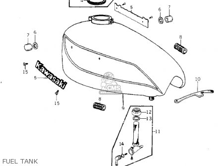 FUEL TANK - KZ1000G1 CLASSIC 1980 CANADA