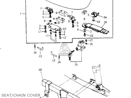 SEAT/CHAIN COVER - KZ1000G1 CLASSIC 1980 CANADA