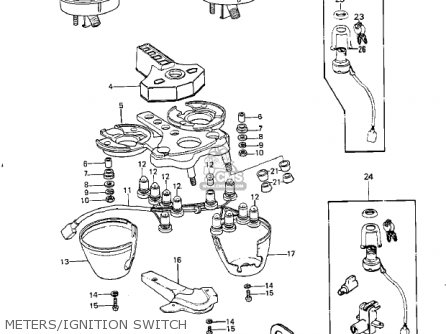 METERS/IGNITION SWITCH - KZ1000G1 CLASSIC 1980 CANADA