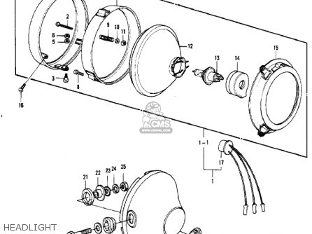 HEADLIGHT - KZ1000G1 CLASSIC 1980 CANADA