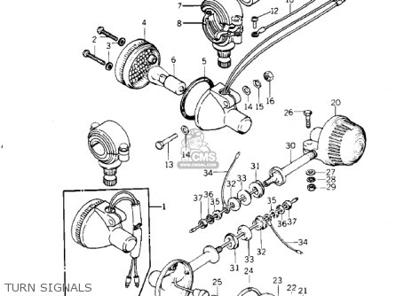 TURN SIGNALS - KZ1000G1 CLASSIC 1980 CANADA