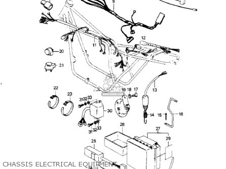 CHASSIS ELECTRICAL EQUIPMENT - KZ1000G1 CLASSIC 1980 CANADA