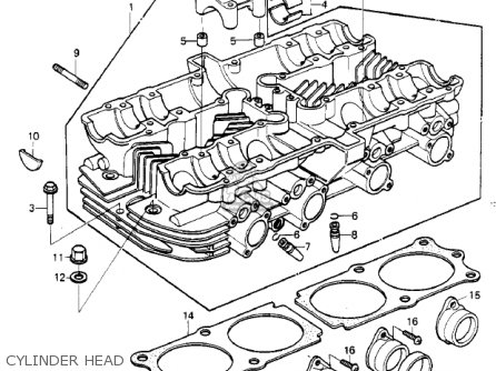 CYLINDER HEAD - KZ1000G1 CLASSIC 1980 CANADA