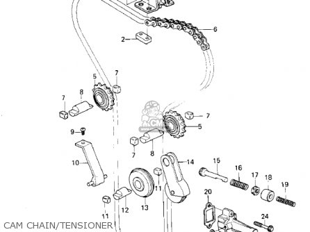 CAM CHAIN/TENSIONER - KZ1000G1 CLASSIC 1980 CANADA