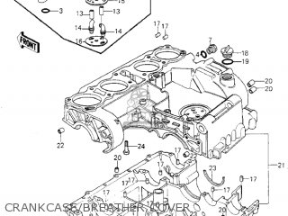 CRANKCASE/BREATHER COVER - KZ1000G1 CLASSIC 1980 CANADA