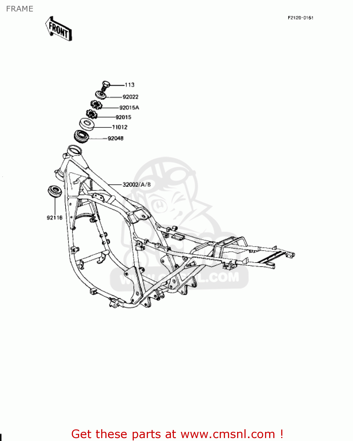 FRAME KZ1000J1 1981 USA CANADA