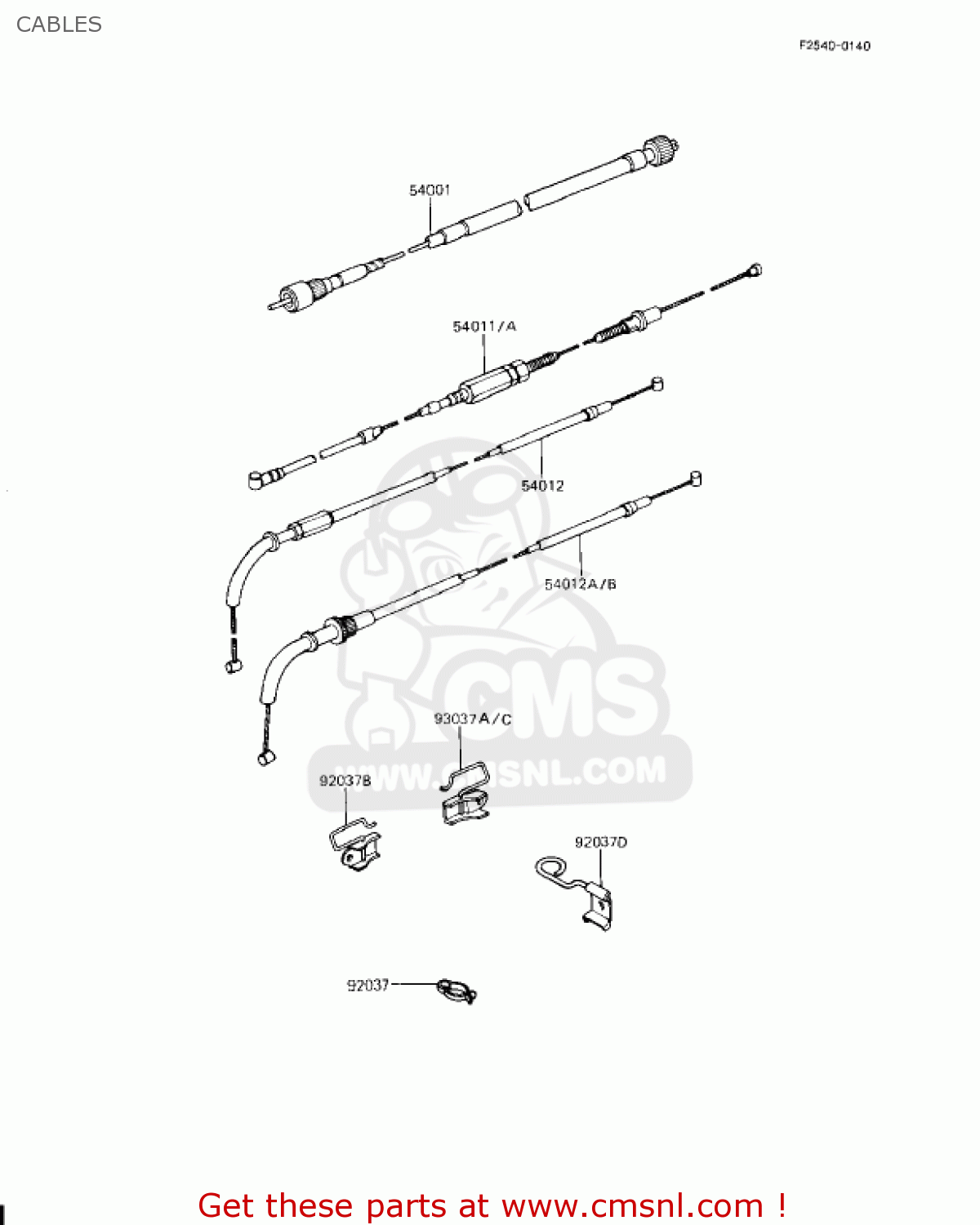 CABLES KZ1000J1 1981 USA CANADA