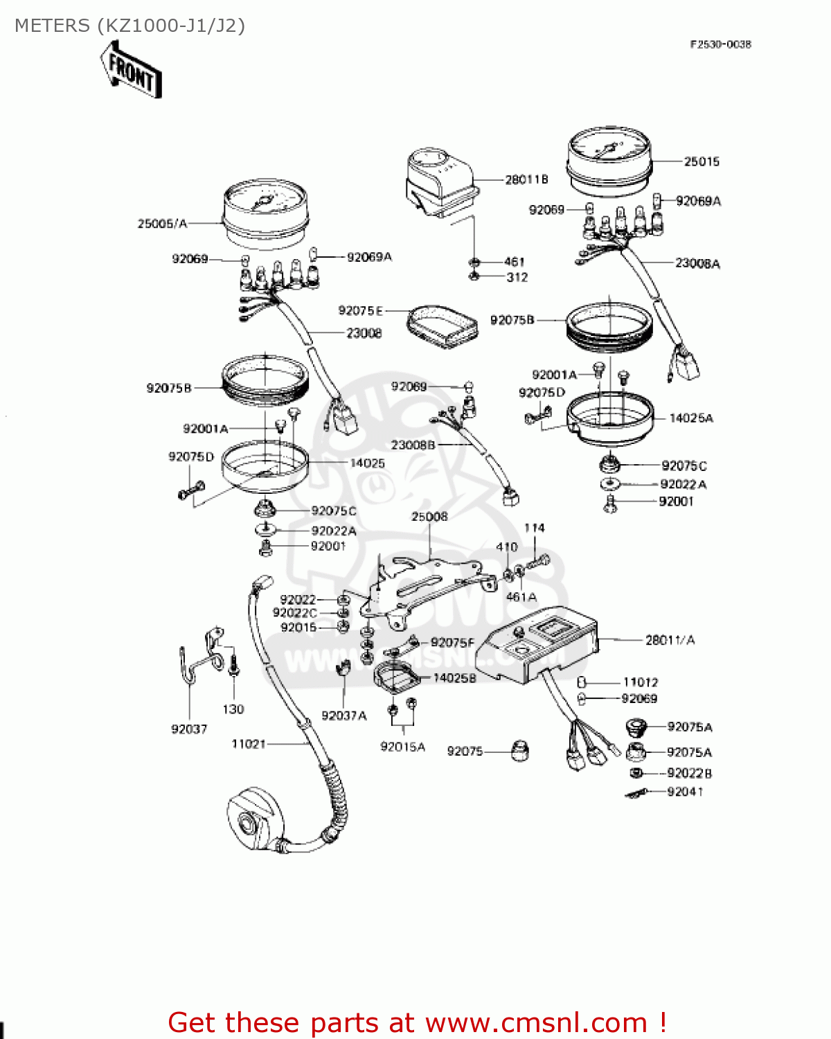 METERS (KZ1000-J1/J2) KZ1000J1 1981 USA CANADA